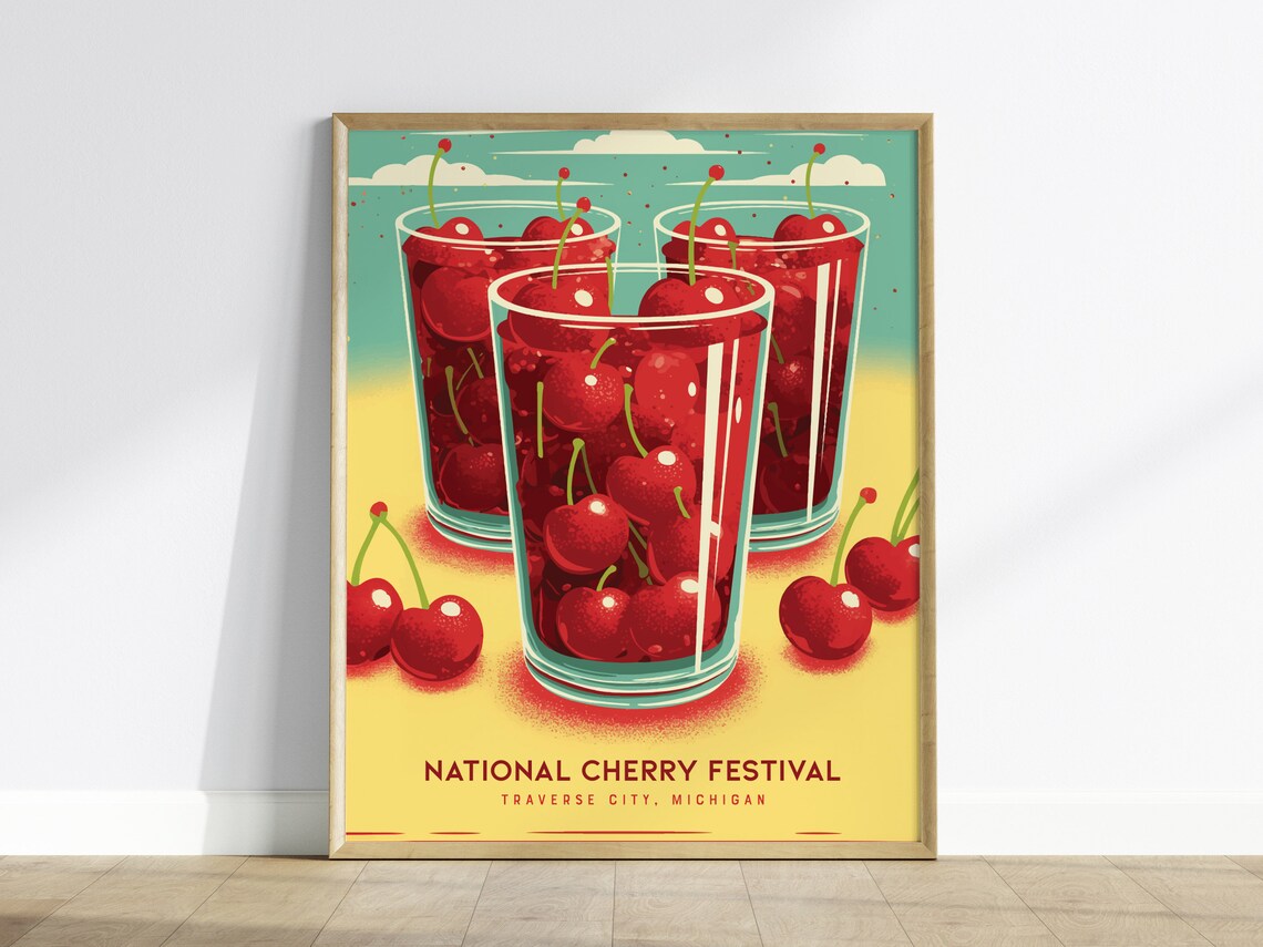 Cherry Festival Traverse City Michigan Art Print