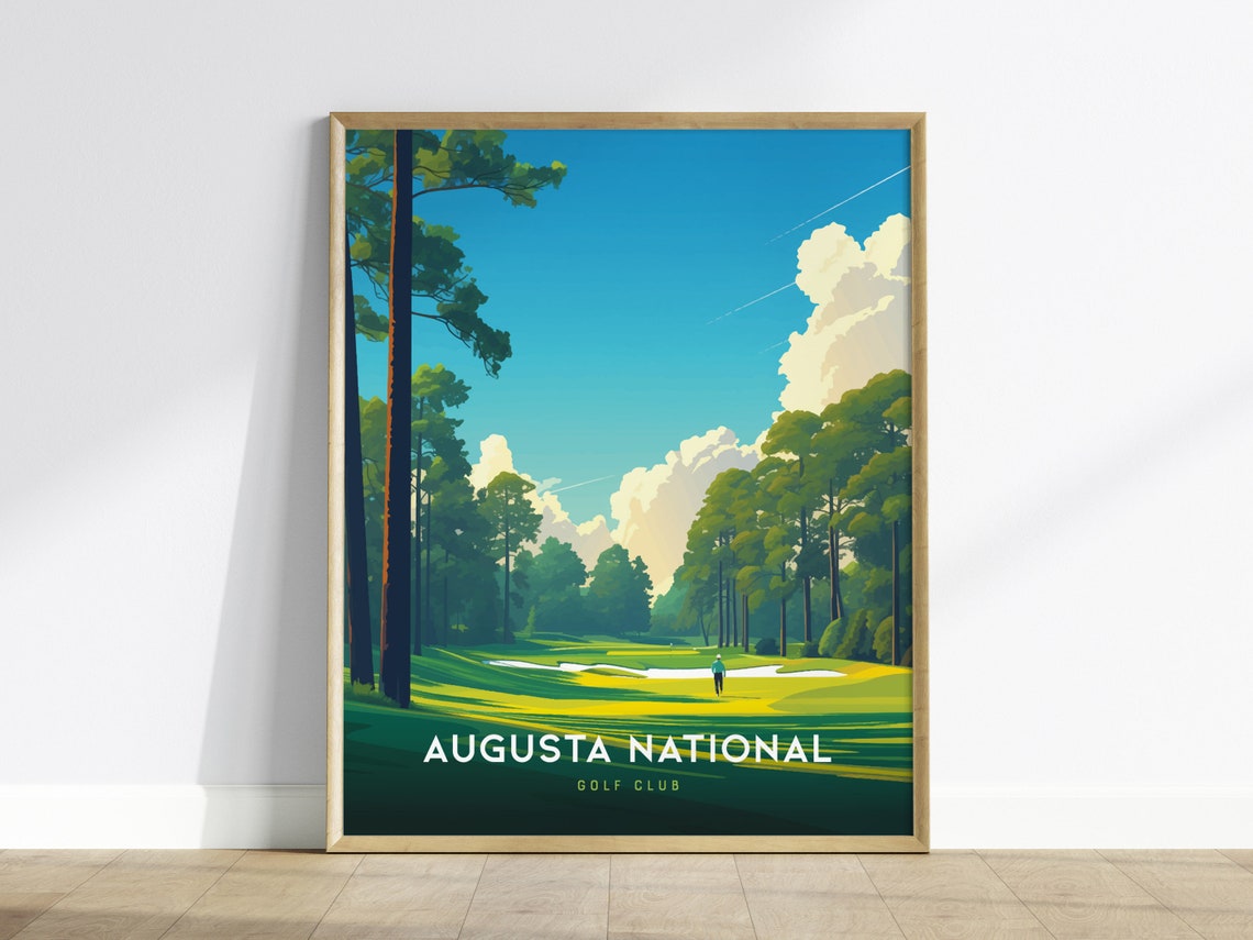 Augusta National Golf Course Art Print, Georgia Decor