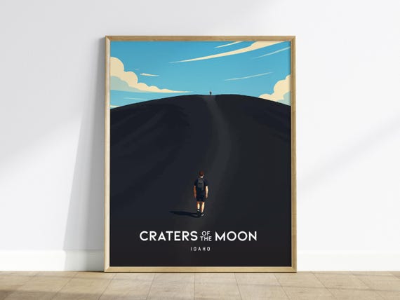 Craters Of The Moon Poster Idaho National Monument Art Print Framed Or Unframed