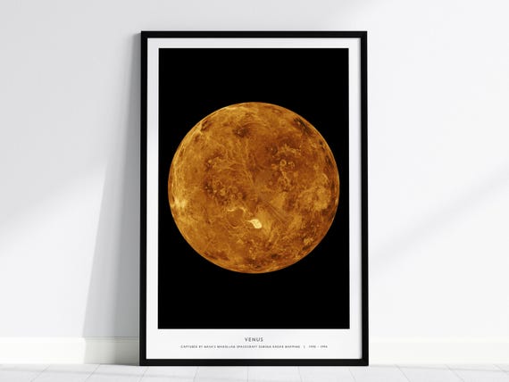 Venus Planet NASA Solar System Art Print