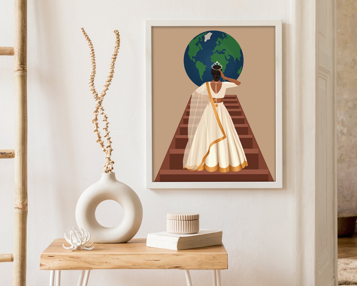 Powerful Indian Women Boss Lady, Desi Art Print - Image 4
