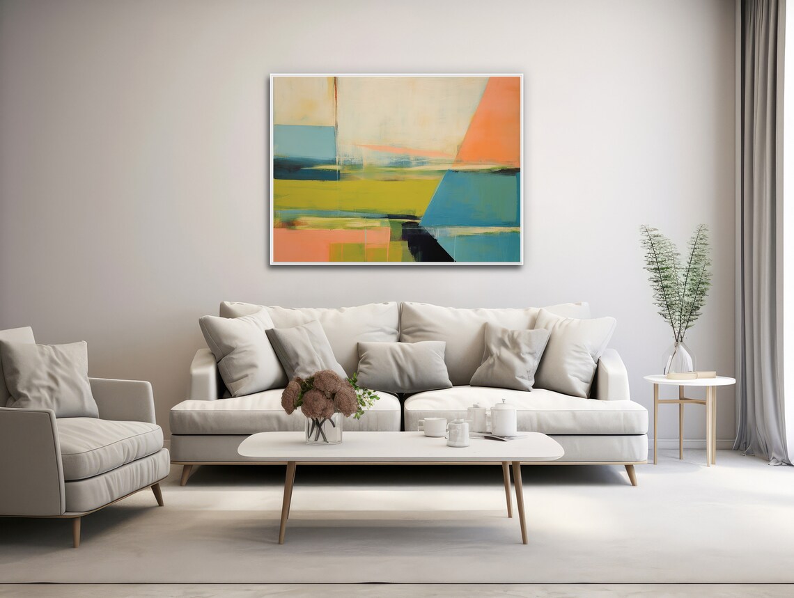 Abstract Vista 1, Modern Abstract Wall Art Print - Image 3