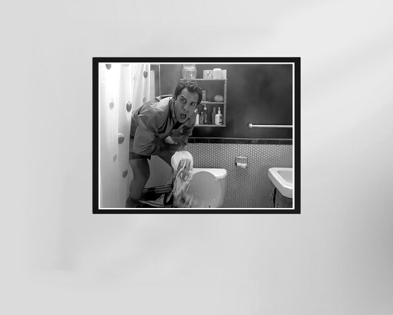 Along Came Polly Movie Still Funny Bathroom Scene Art Print Comedy Decor