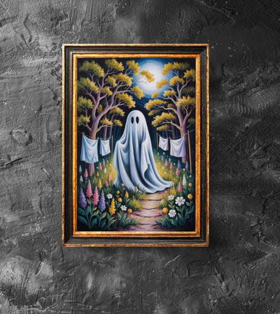 Laundry Day Hanging Halloween Decor Fun Room Art