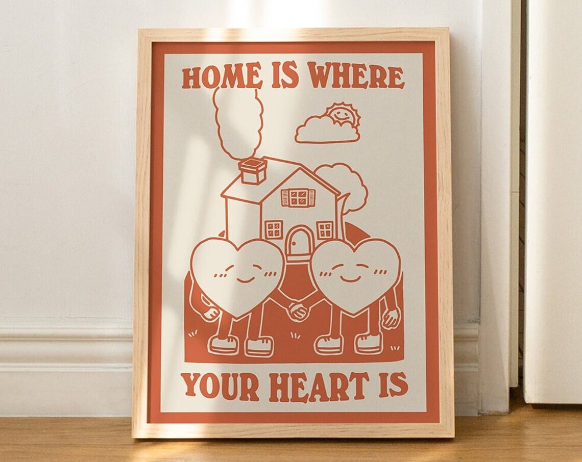 Positive Quote Line Art Art Print, Home Decor