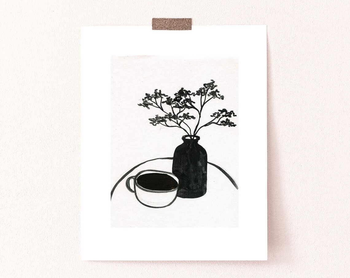Floral Arrangement 3 Vintage Style Art Print - Image 4