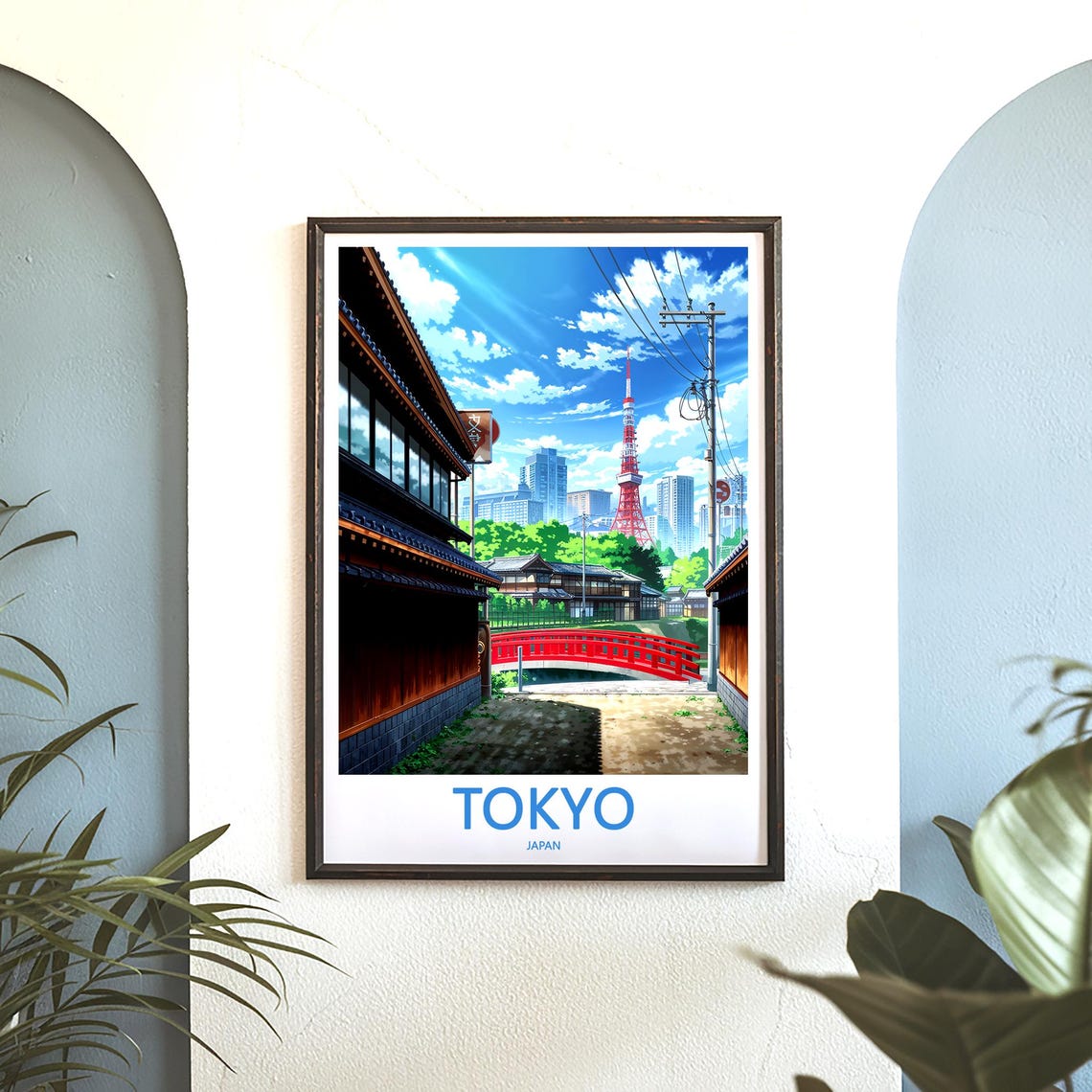Tokyo Print Wall Art Tokyo Japan Travel Art Print Tokyo Hanging Wall Decor Tokyo Poster Prints Home Decor Tokyo Japan Poster Travel Gift Art - Image 3