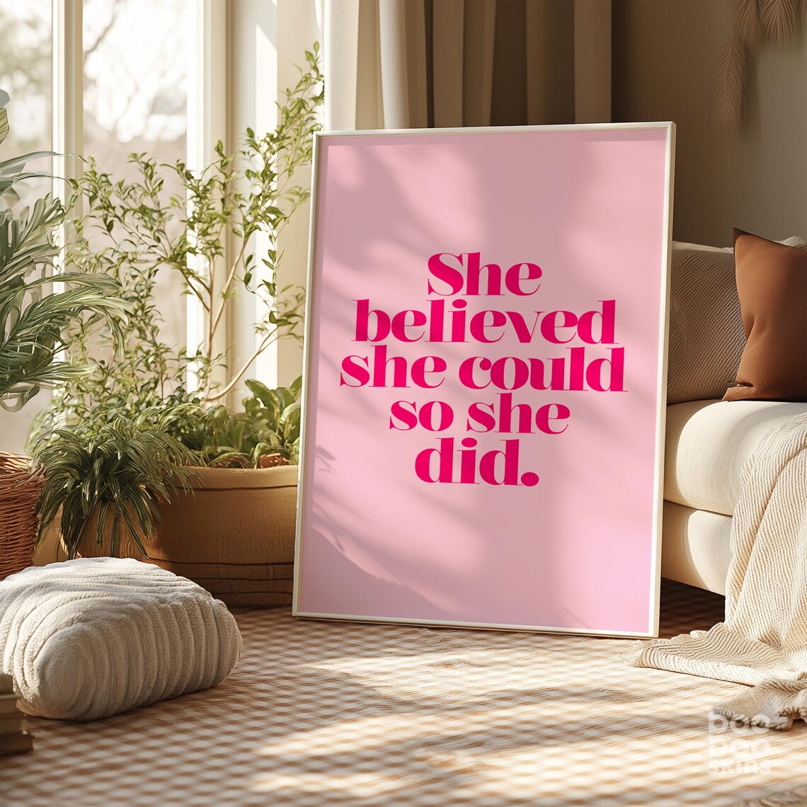 She Believed She Could Feminist Art Print