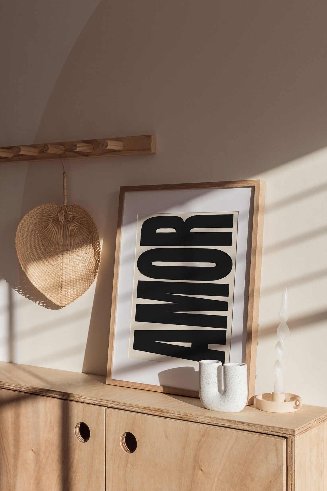 Amor Typography Poster, Retro Spanish Love - Image 2