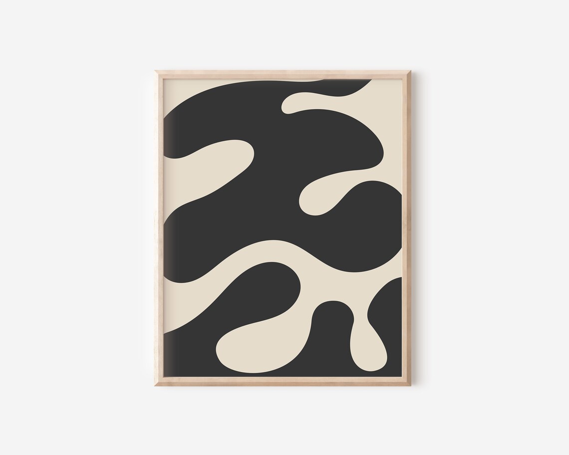 Japandi Modern Abstract Neutral Decor Art Print