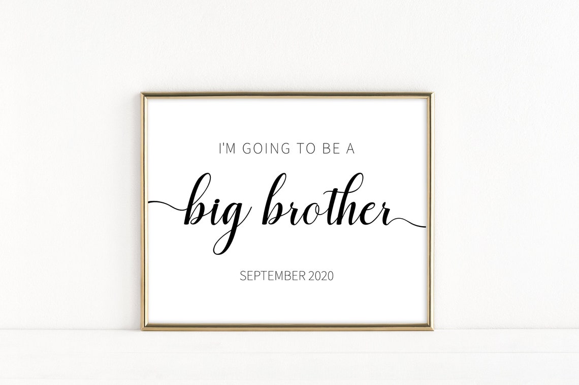I'm Going to Be a Big Brother September 2020 Announcement Poster - Image 2