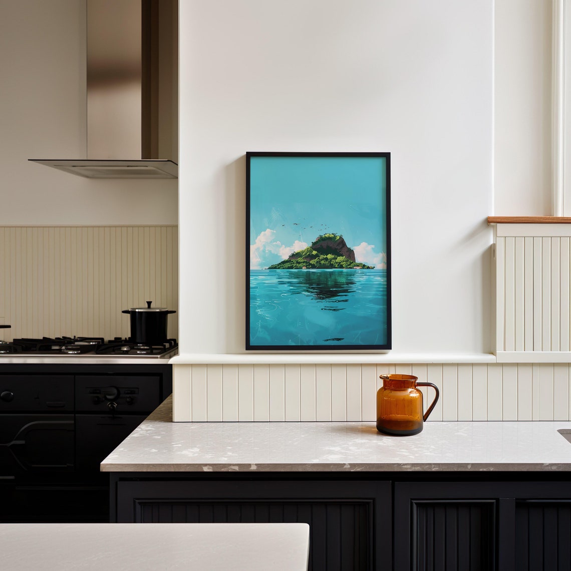 Tropical Island Modern Beach Art Print - Image 5