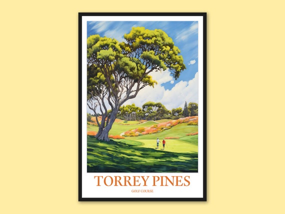 Torrey Pines Golf Course Travel Poster Wall Art
