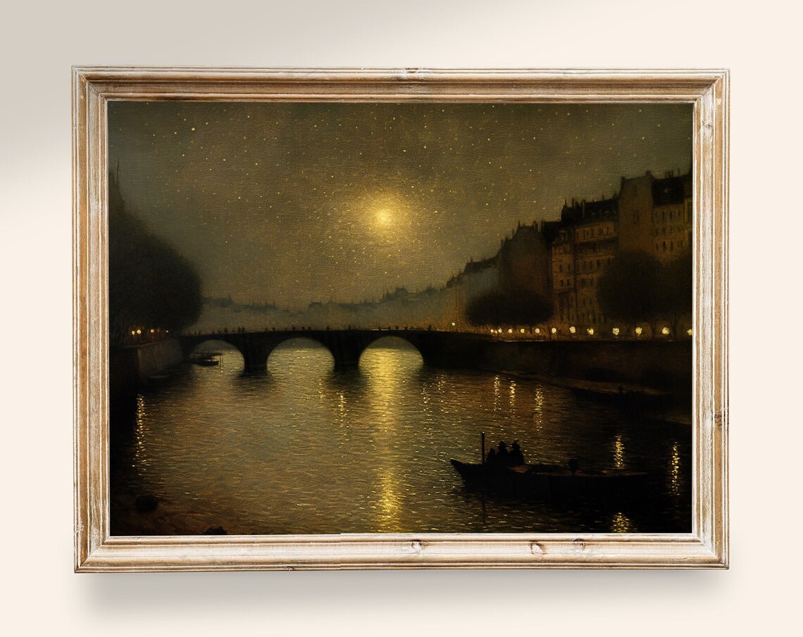 Vintage Moody Landscape Dark Academia Art Print