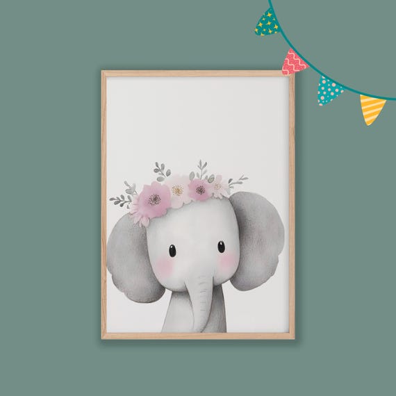 Nursery Decor Baby Room Wall Art Nursery Decor Prints Animal Boho Kids Room Decor Instant Playroom Print
