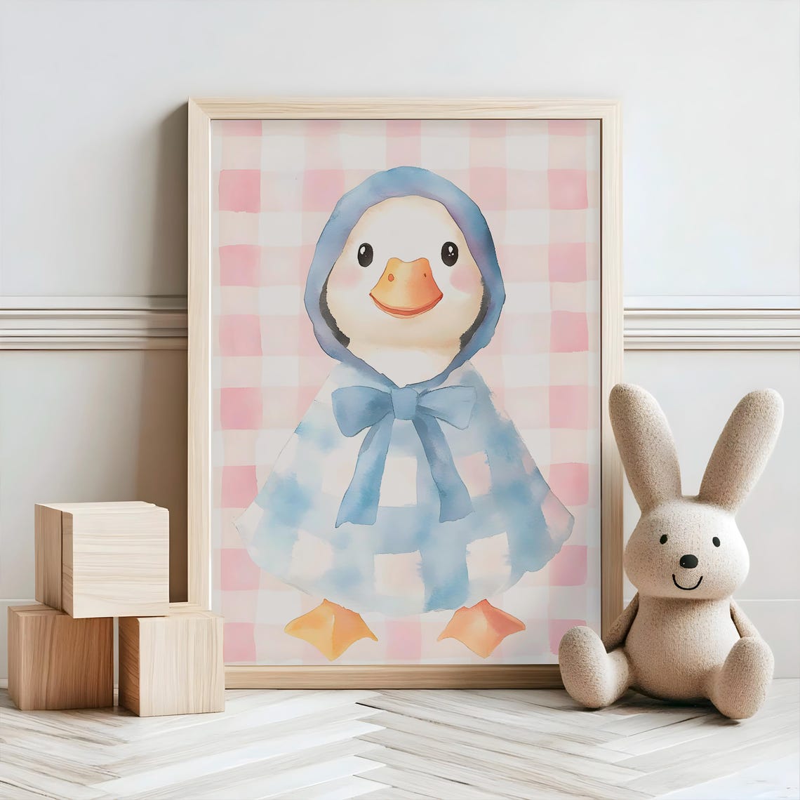 Duck Nursery Decor Baby Room Wall Art Nursery Decor Prints Animal Boho Kids Room Decor Instant Playroom Print - Image 2