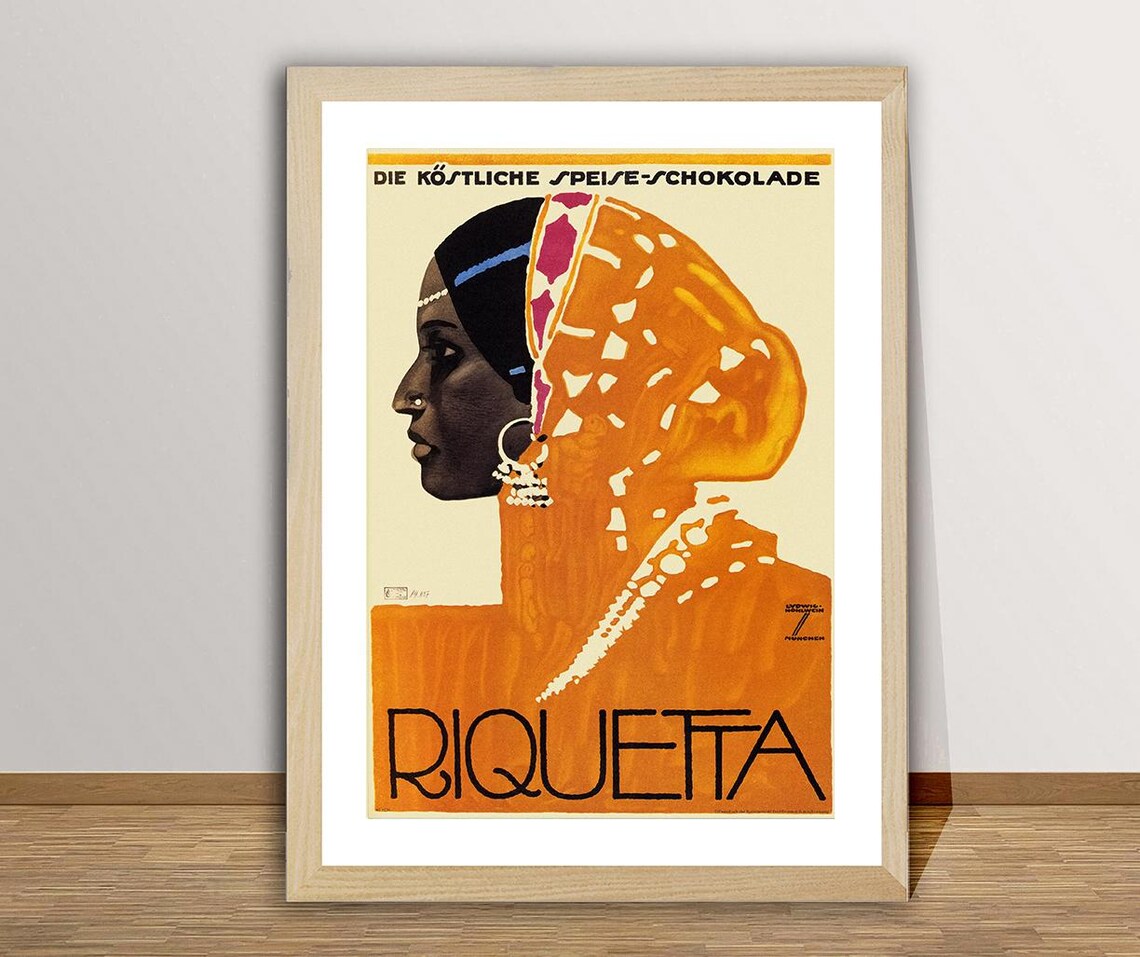 Riquetta Die Kstliche Speise Schokolade Vintage Poster - Image 2