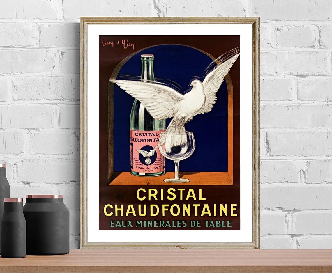 Cristal Chaudfontaine Vintage Food Drink Poster - Image 2