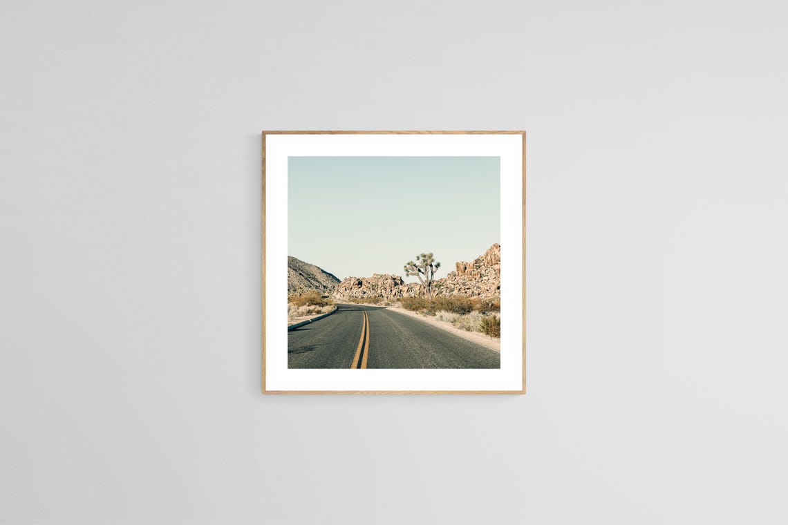 Joshua Tree Desert Photograph, Boho Landscape