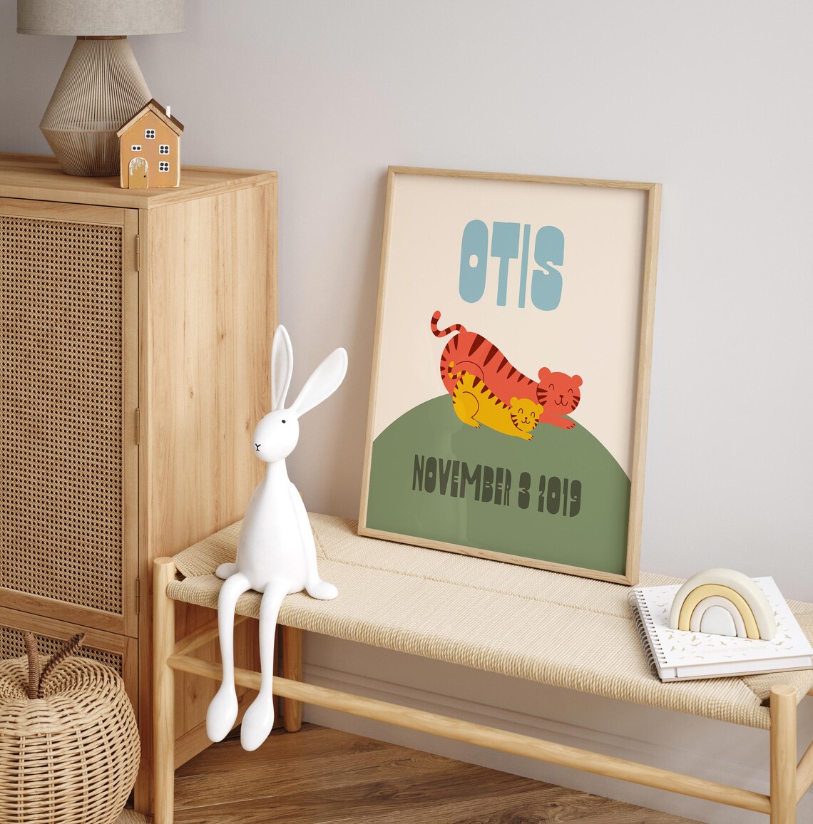 Custom Kids Name Poster, Jungle Theme Nursery Decor - Image 3