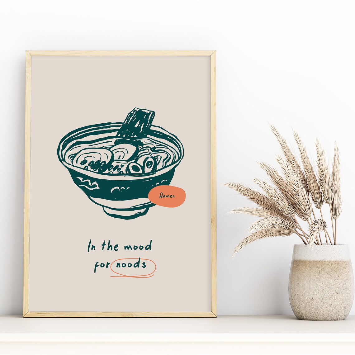 Japanese Ramen Vintage Food Poster, Kitchen Decor - Image 3