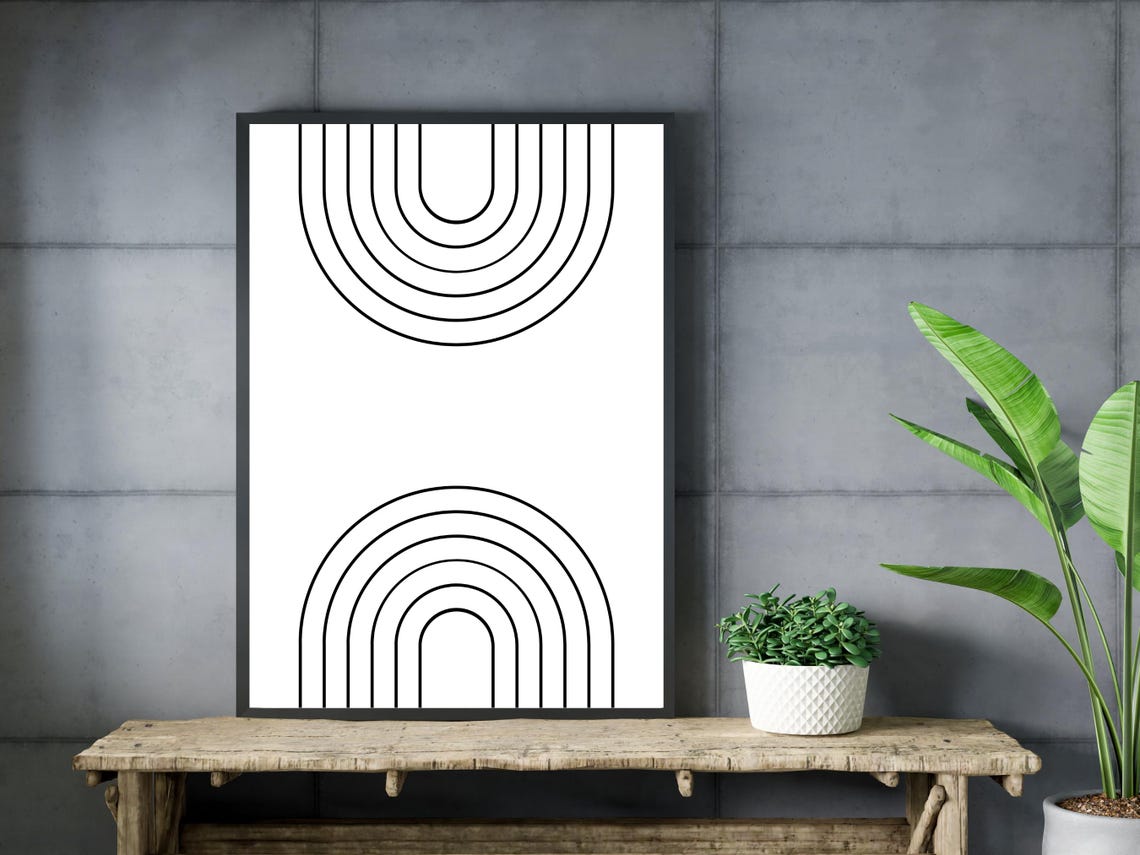 Rainbow Minimal Wall Art - Image 3