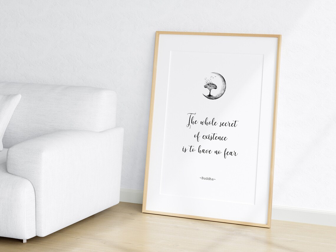 Buddha Self Confidence Quote Poster, Spiritual Wall Art - Image 3