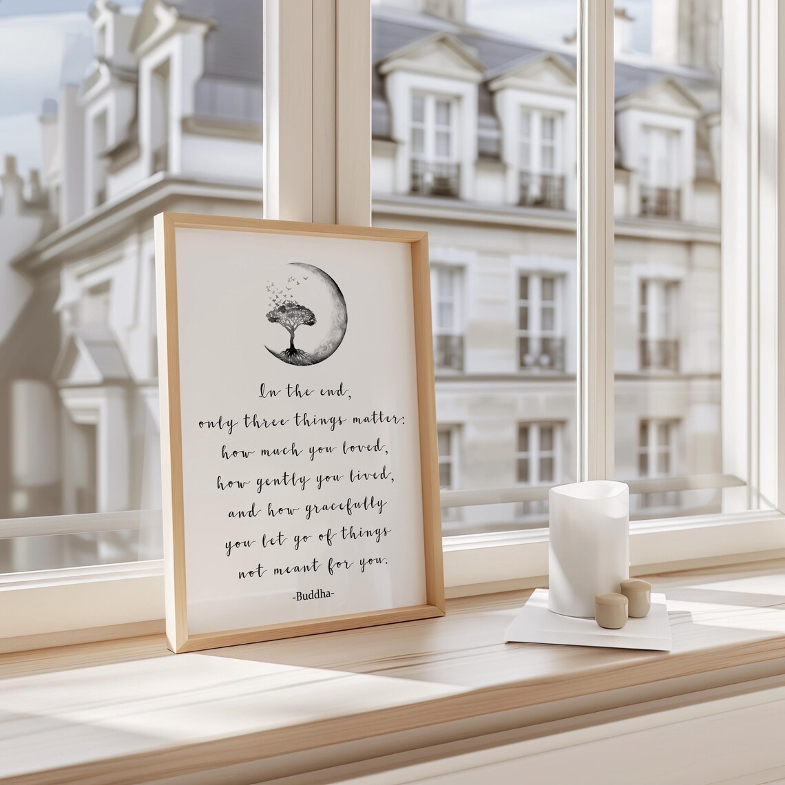 Buddha Quote Print, Spiritual Zen Wall Art - Image 2