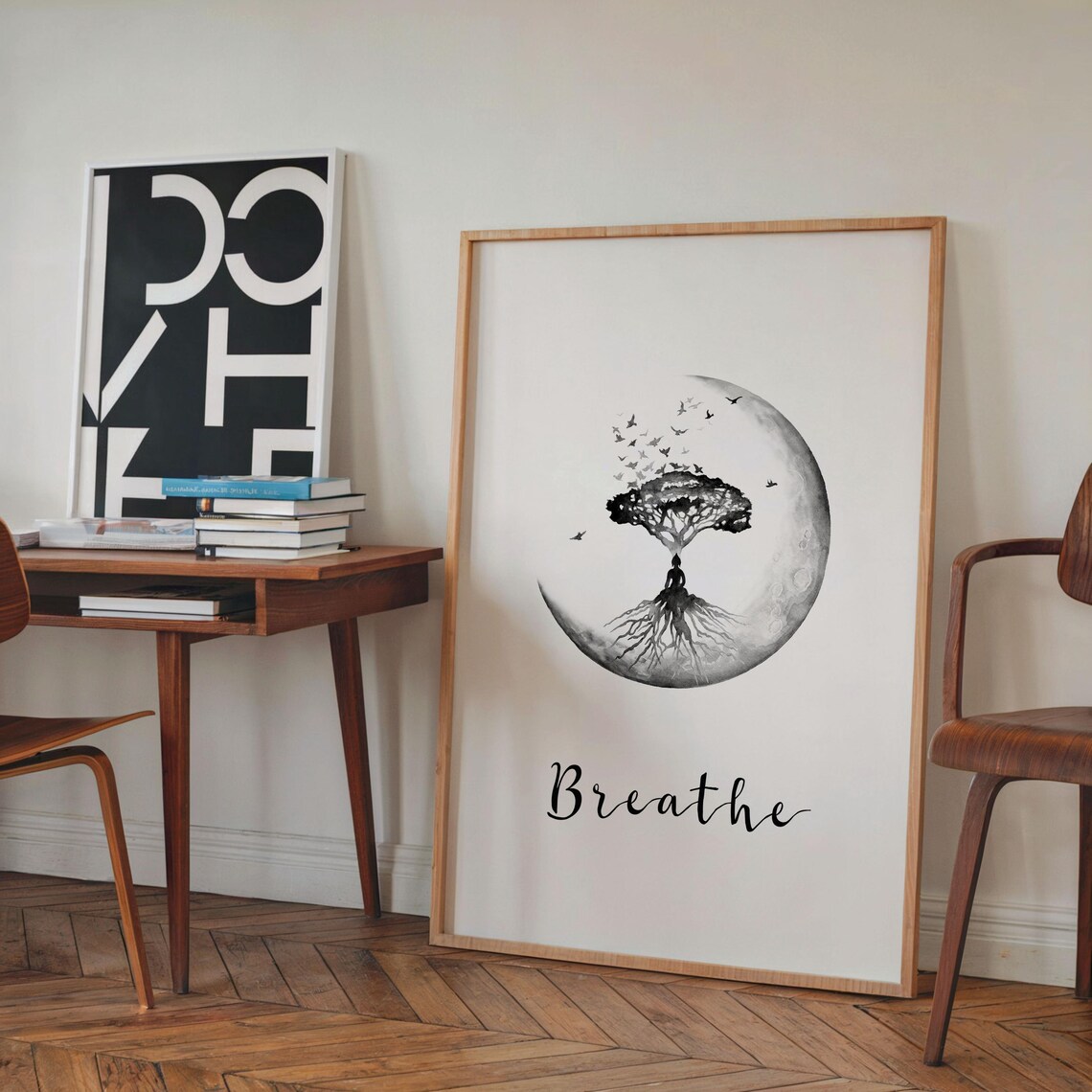 Breathe Mindfulness Art Print, Zen Bedroom Decor - Image 2