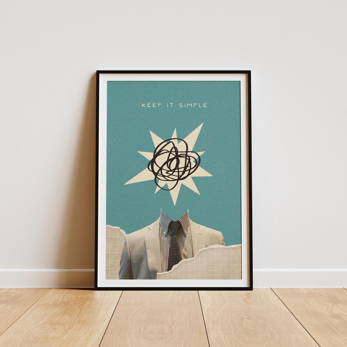 Minimalist Quote Print Keep It Simple Typography Simple Living Art Declutter Inspiration Daily Motivation Minimalist Design Wall Art