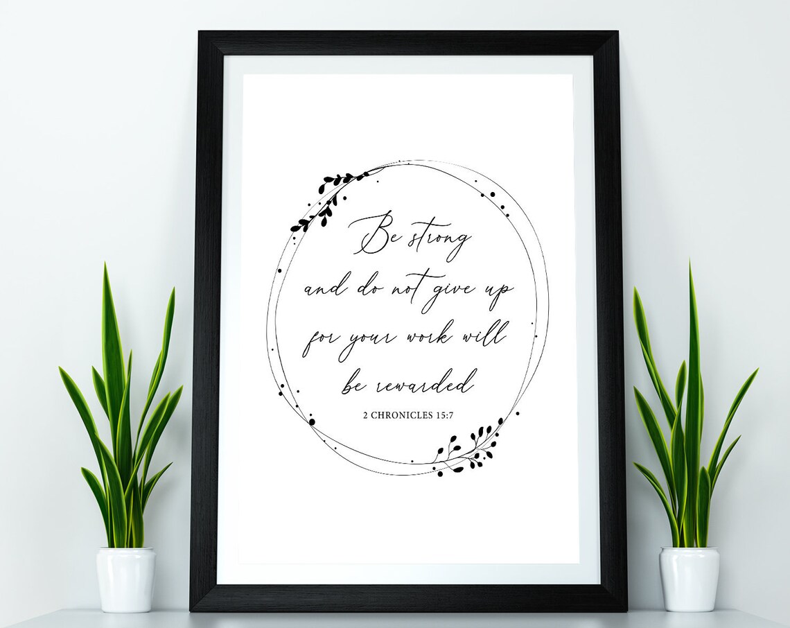 Bible Verses Scripture Wall Decor Art Print - Image 3