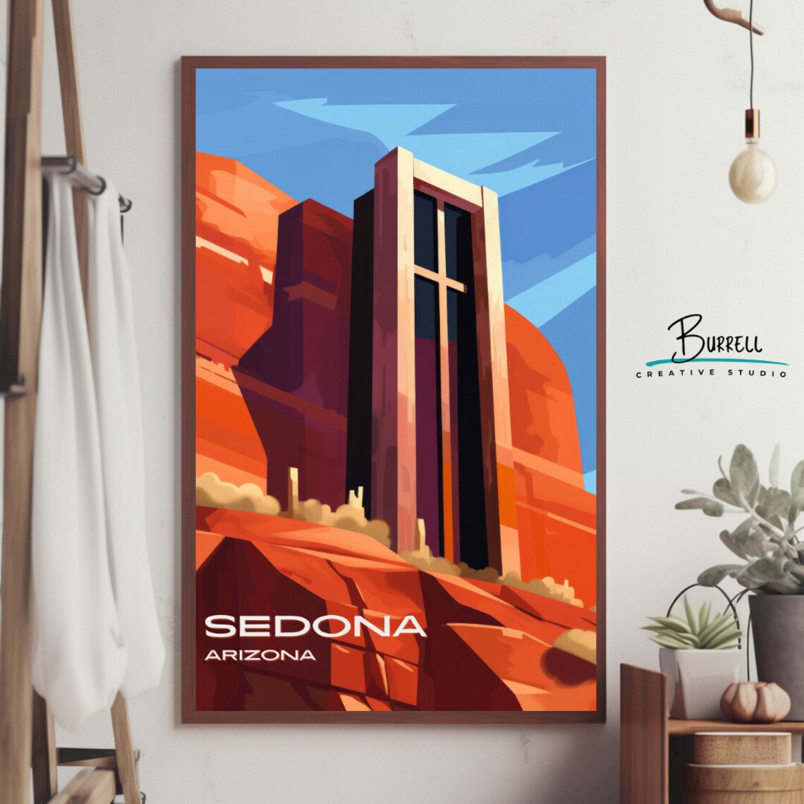 Sedona Arizona Chapel of the Holy Cross Red Rocks Scenic Poster - Image 4