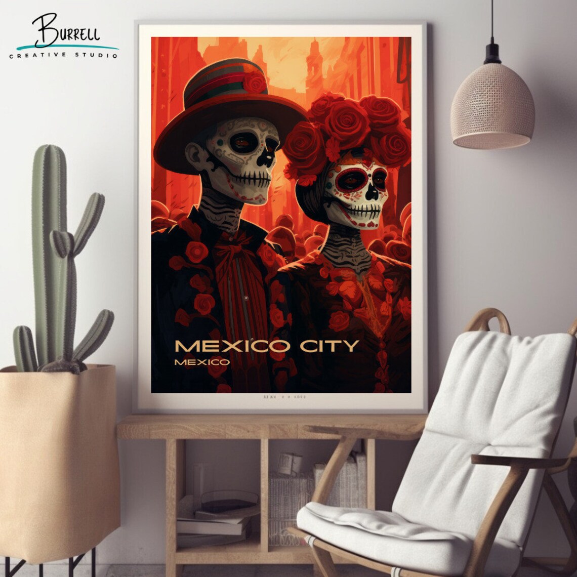 Mexico City Mexico Day Of The Dead Parade Travel Poster - Image 2