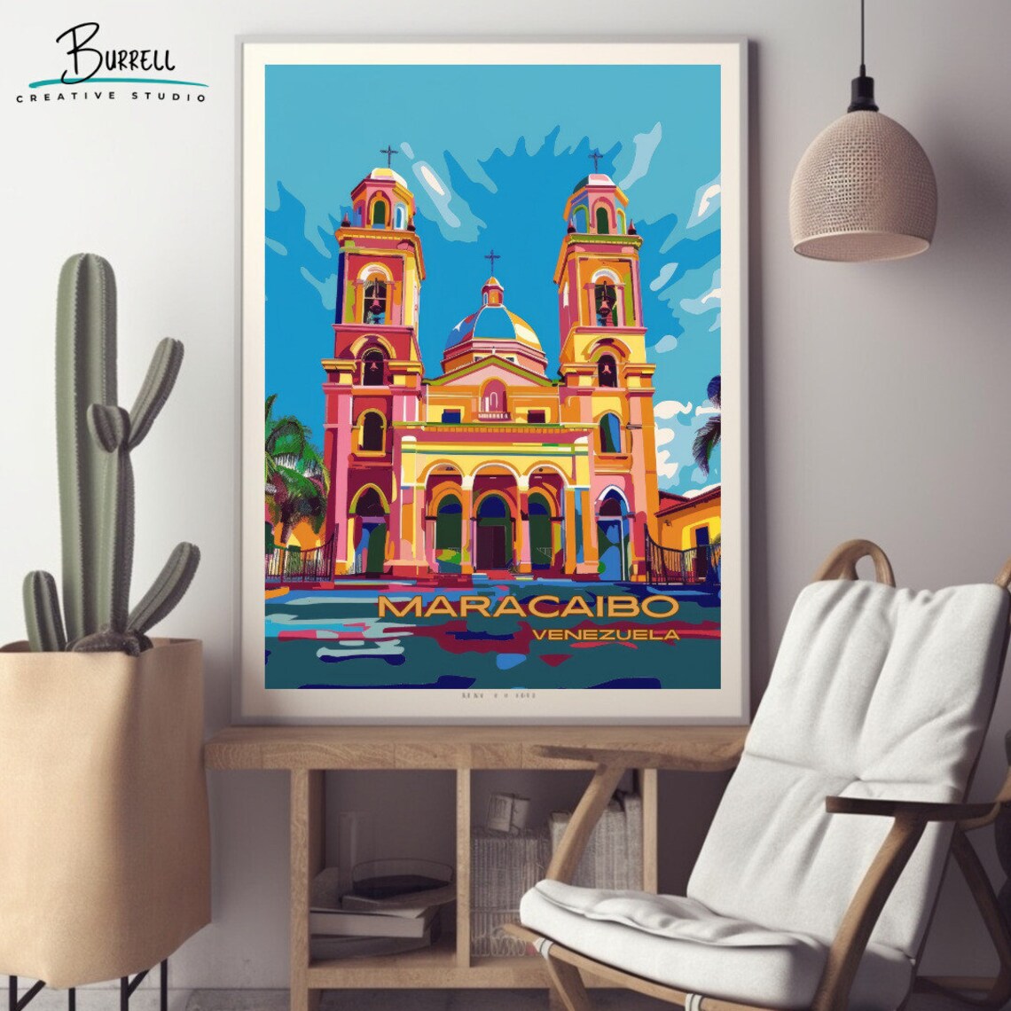 Maracaibo Venezuela Basilica De La Chinita Travel Poster - Image 2