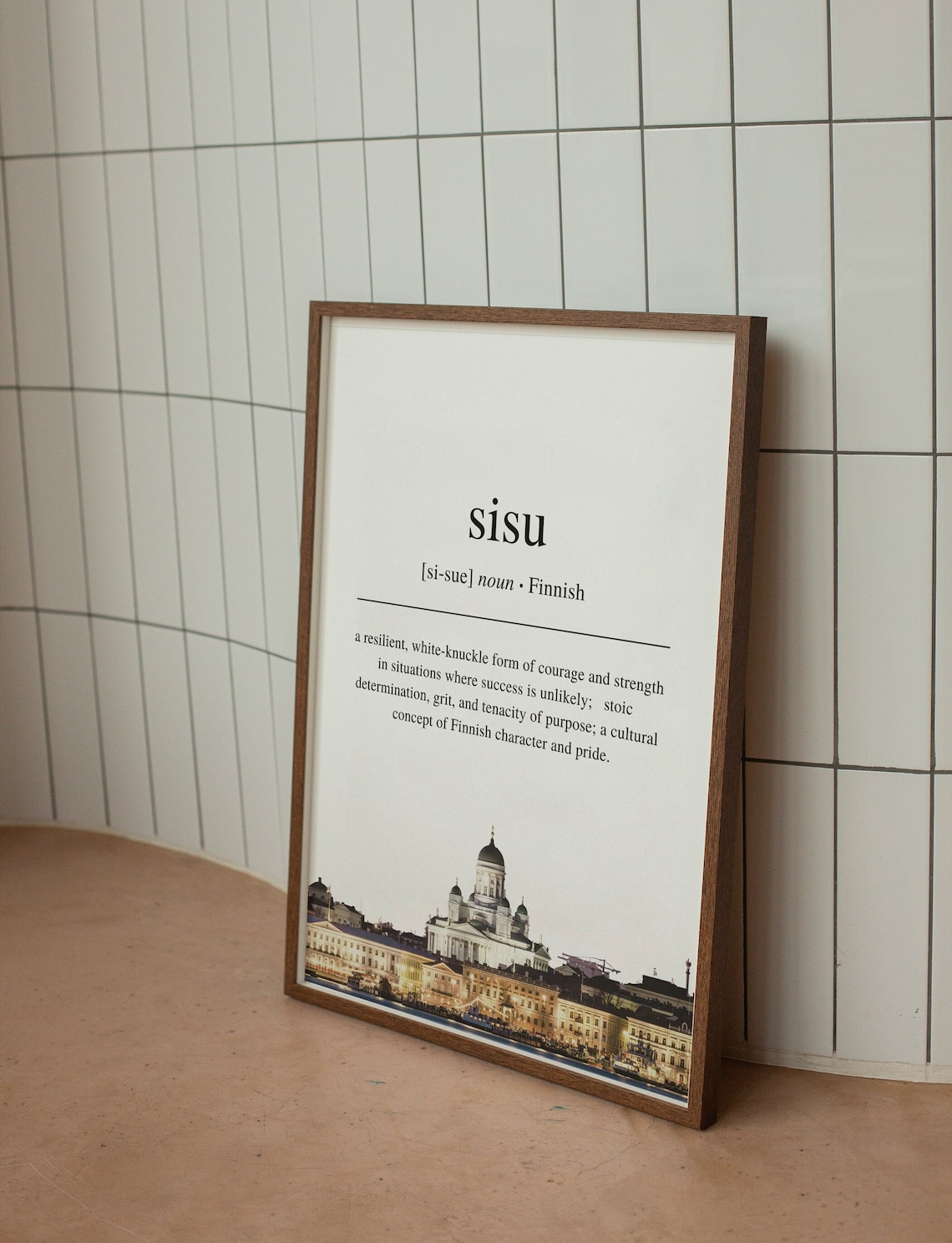 Finnish Definition Of Sisu, Helsinki Art Print - Image 2
