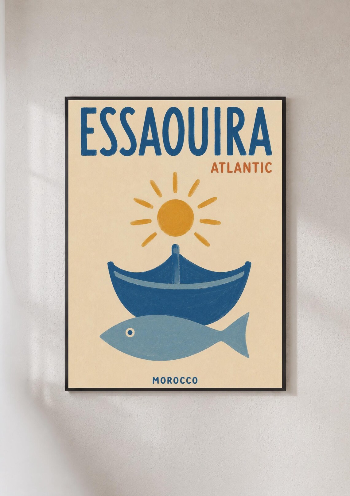 Essaouira Morocco Vintage Travel Poster