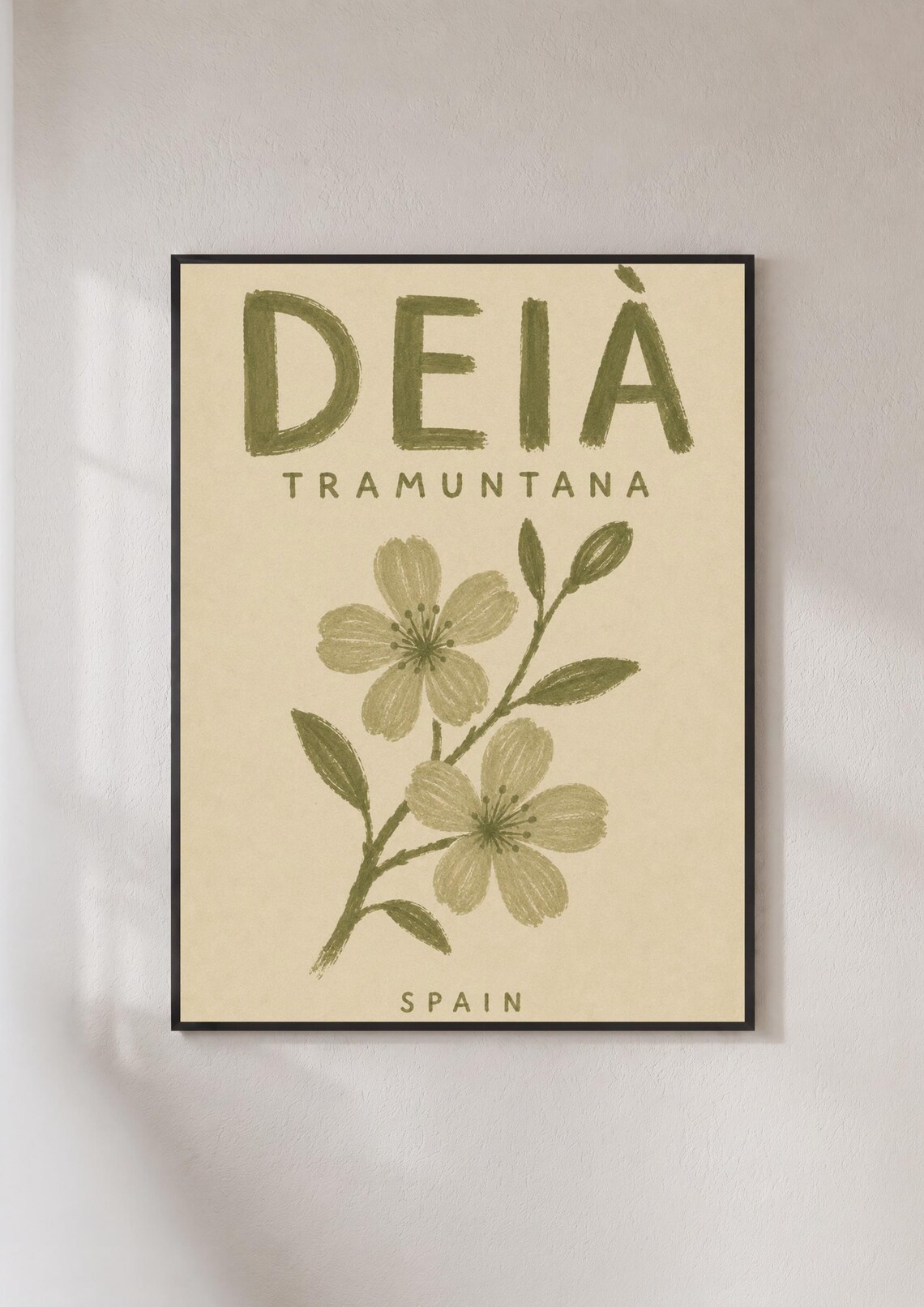 Deia Tramuntana Spain Travel Poster