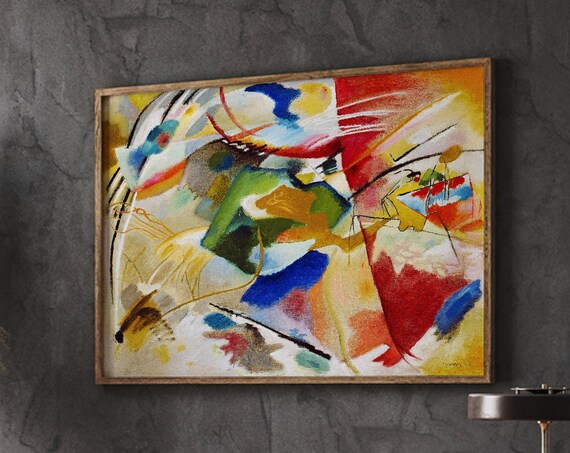 Wassily Kandinsky Painting with Green Center 1913 Abstract Poster