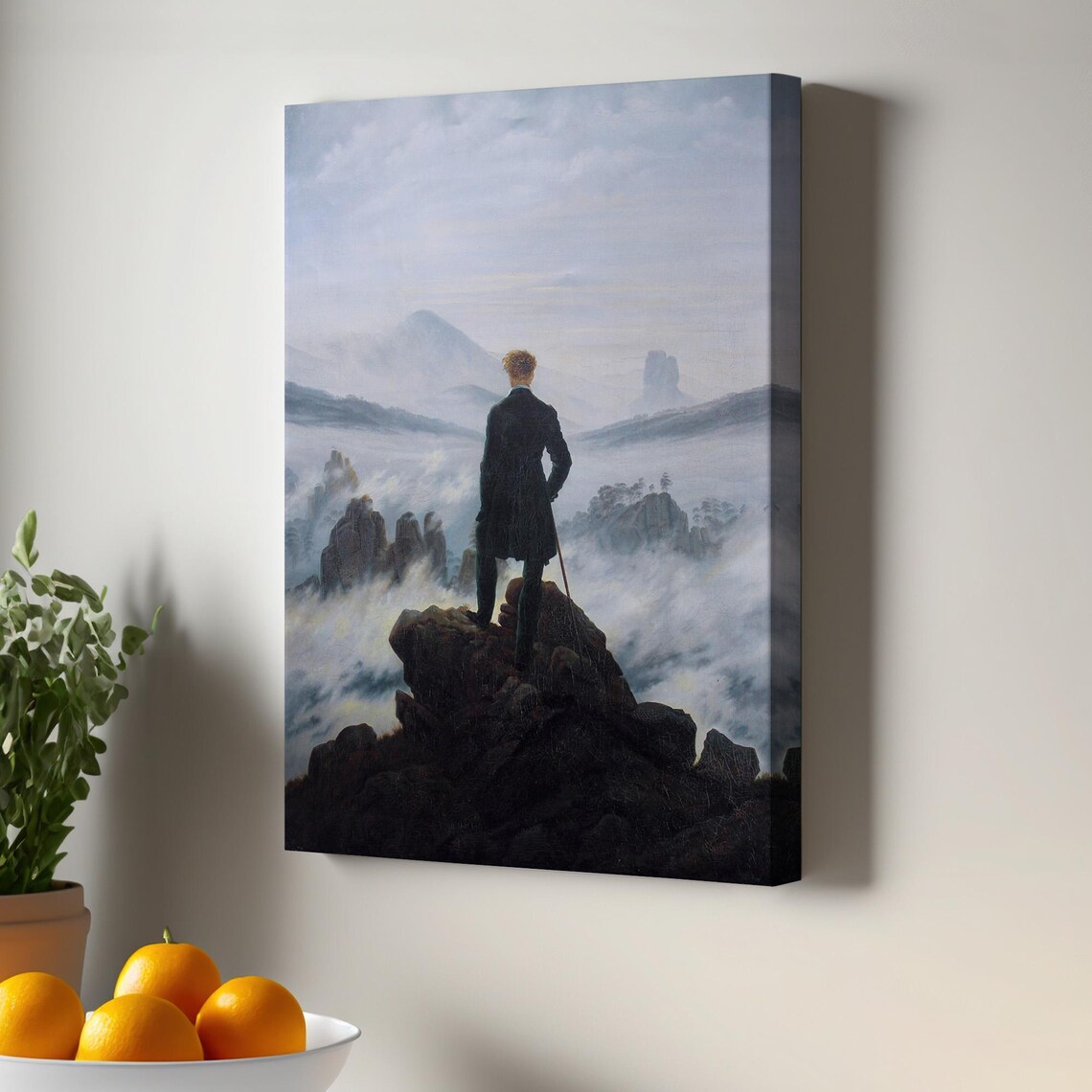 The Wanderer Above Sea Of Fog, Classic Art Print