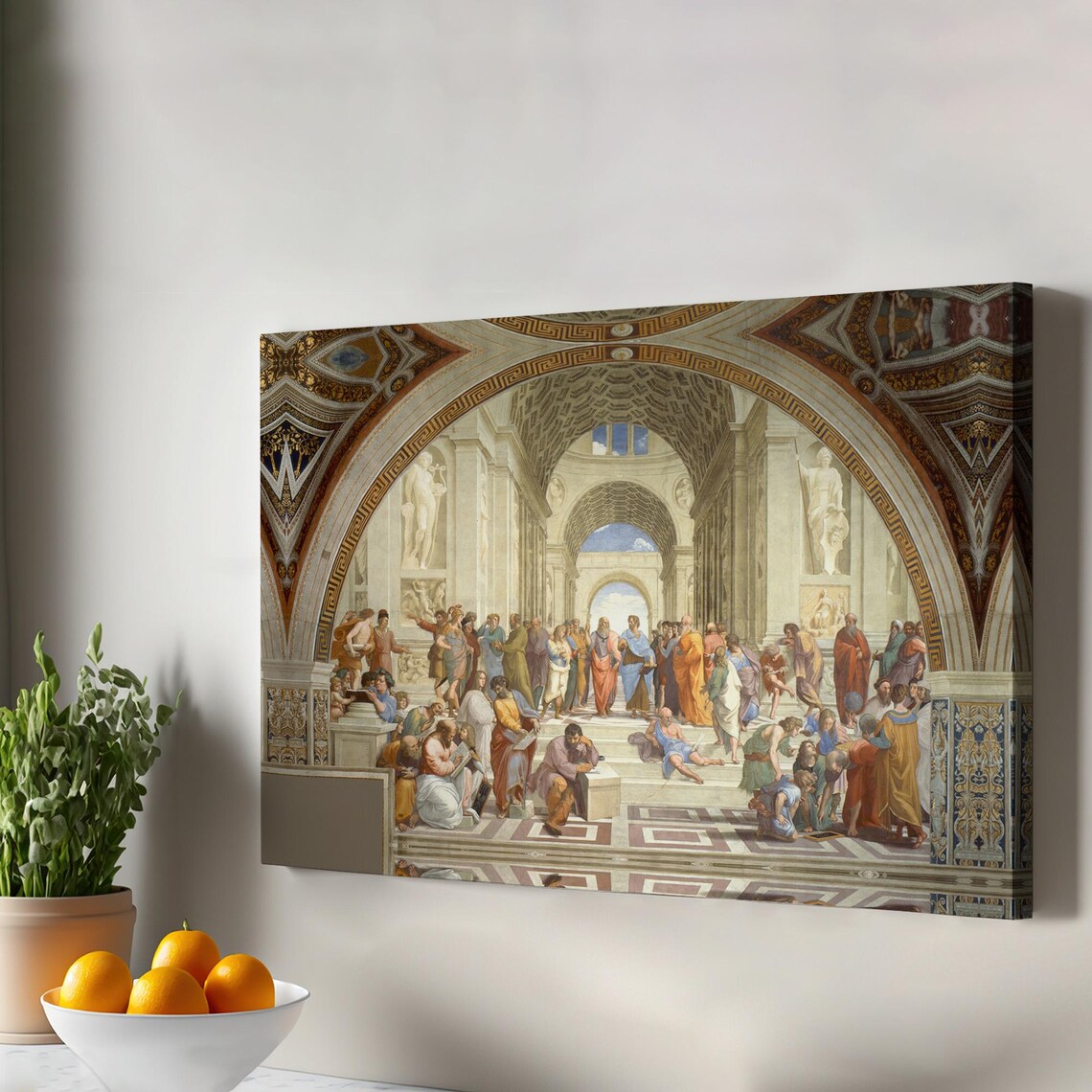 The School Of Athens Classic Art Print, Modern Decor