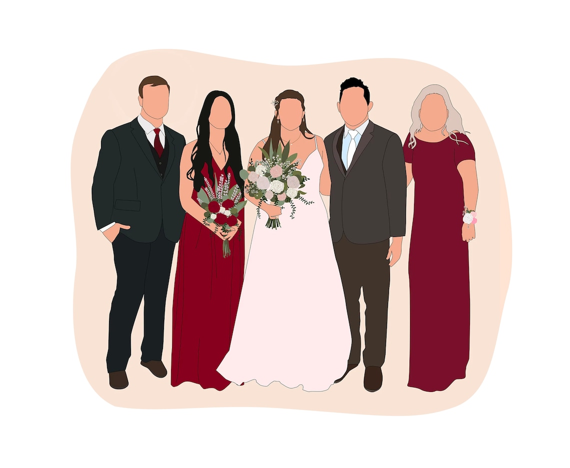Custom Faceless Portrait, Memorial Keepsake Art Print - Image 5