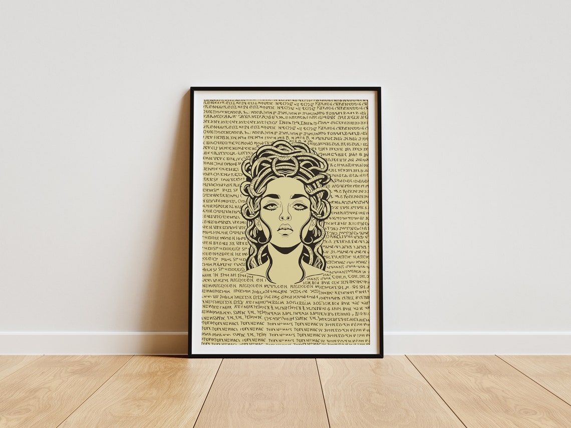 Retro Feminism Wall Art Feminism Poster Feminism Art Print Vintage Art Print Vintage Feminism Poster Medusa Poster Medusa Print