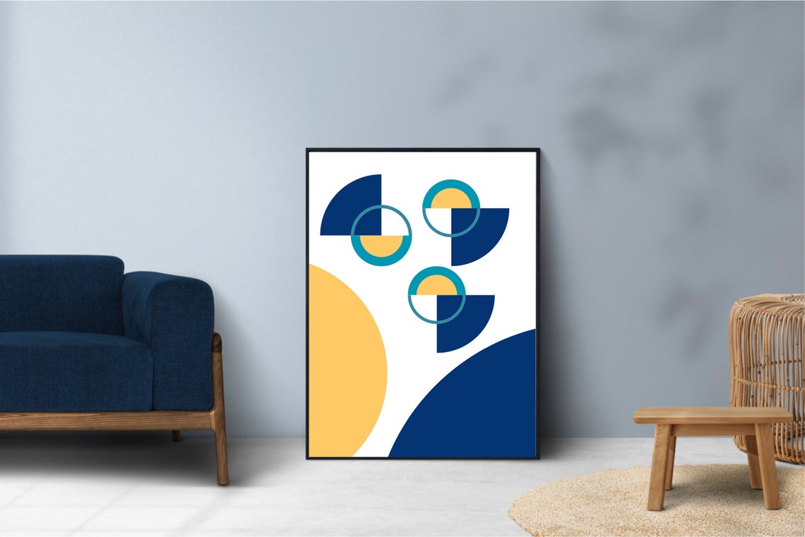 Geometric Abstract Minimalist Art Print