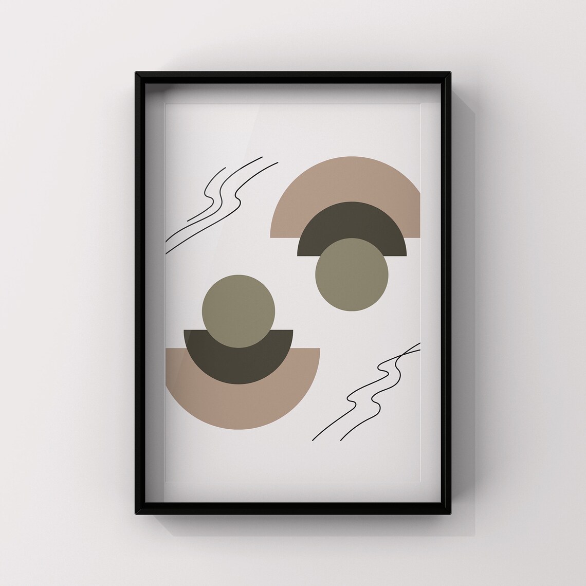 Boho Abstract Geometric Wall Decor, Wall Art - Image 3