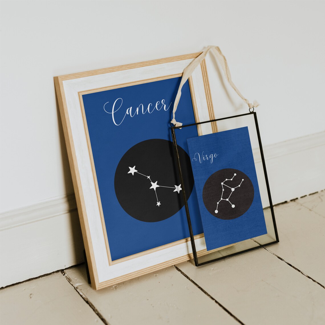 Cancer Zodiac Constellation Navy Star Sign Astrology Wall Poster - Image 2