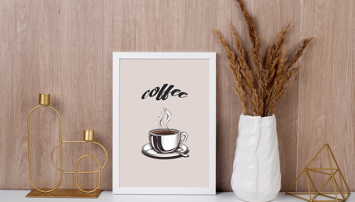 Coffee Lovers Kitchen Wall Art, Housewarming Gift - Image 2
