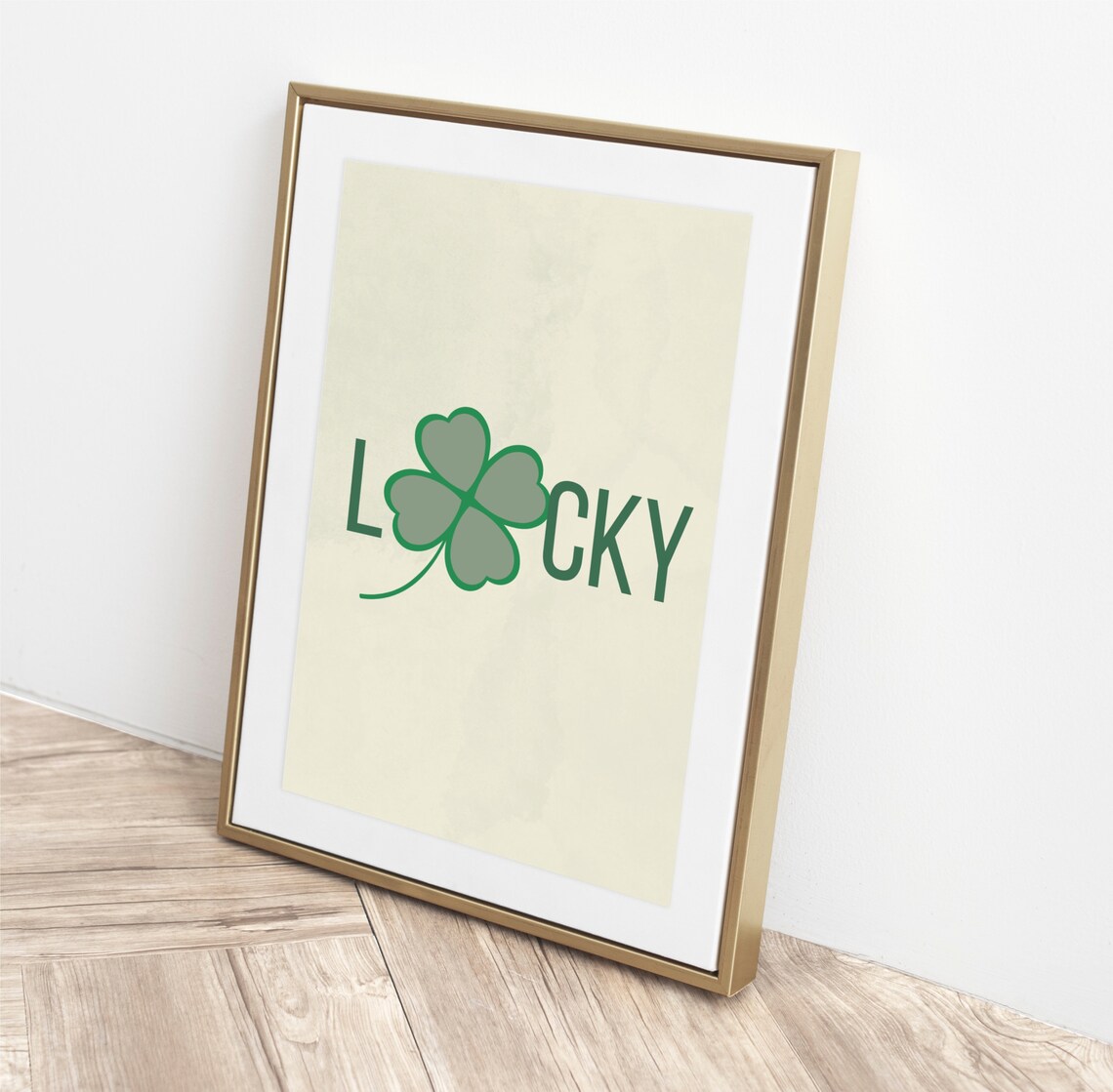 St Patricks Day Shamrock, Lucky Art Print - Image 2