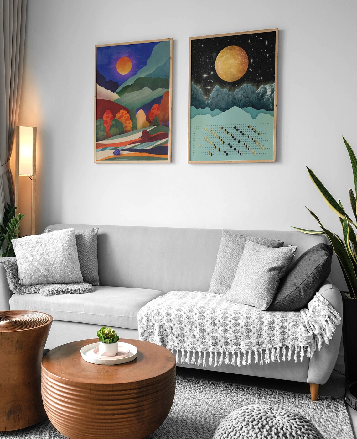 Night In The Forest Art Print, Nature Landscape - Image 4