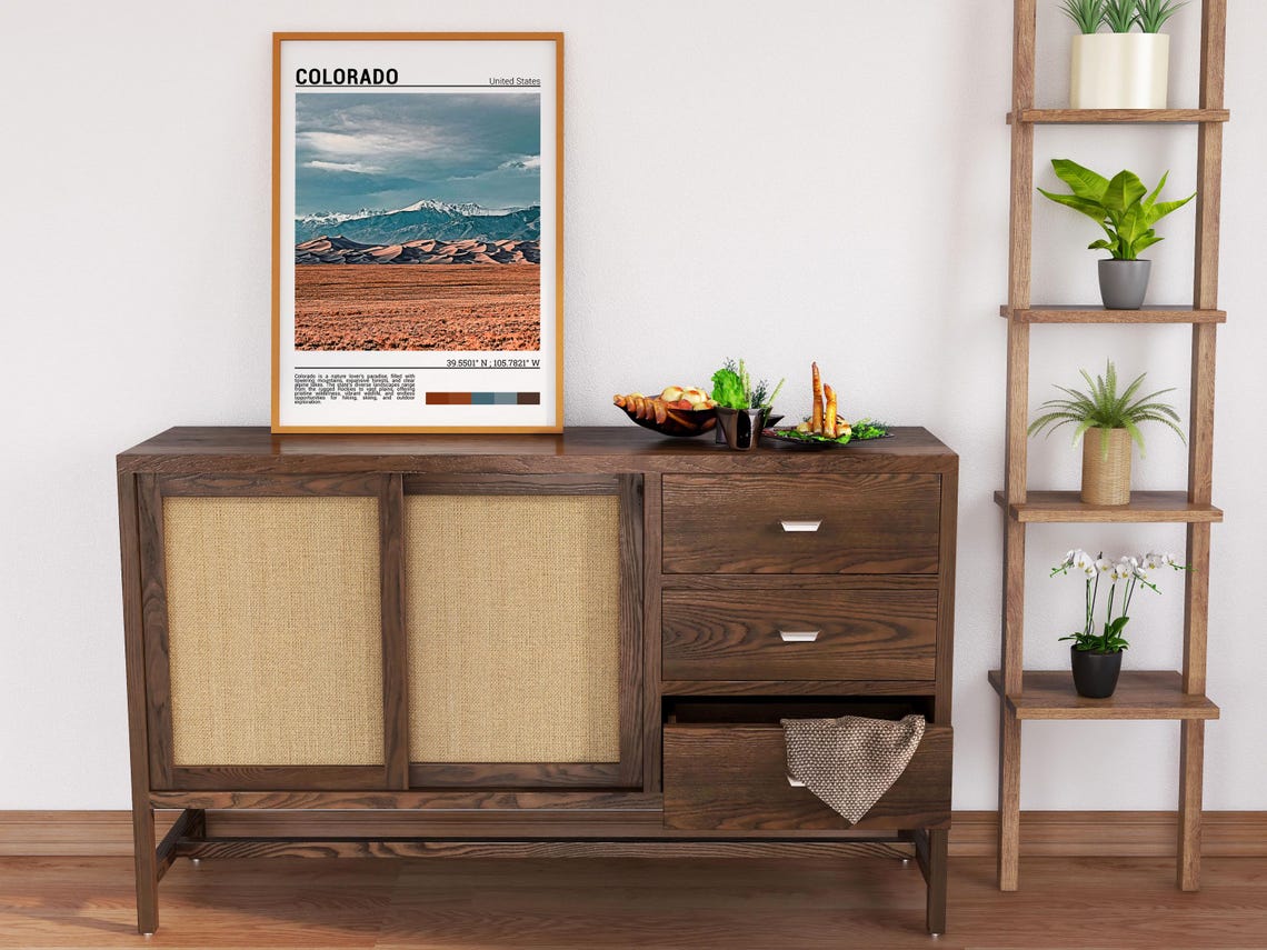 Colorado Great Sand Dunes Against Snowy Peaks Landscape Poster - Image 6