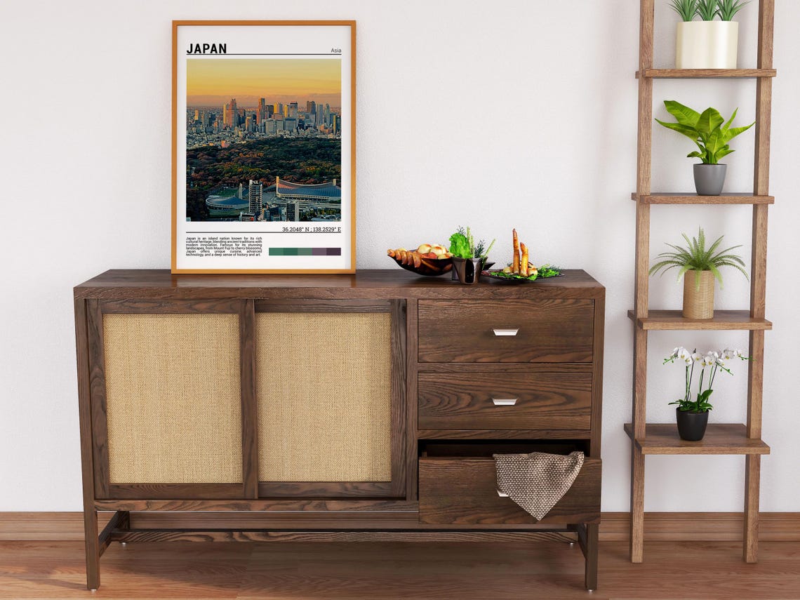 Japan Tokyo Skyline Sunset Cityscape Golden Hour Photo Poster - Image 6